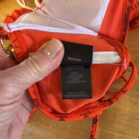 Moana Disney Women’s Bikini Halter Top sz L - Picture 9 of 9